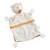 Doudou mouchoir en coton bio - petit soleil Bleu+Jaune+Rose 3 - vertbaudet enfant 
