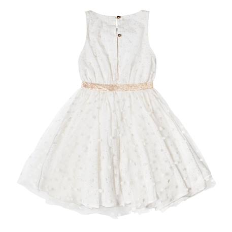 Robe demoiselle d'honneur  en tulle   hepburn Blanc cassé or 4 - vertbaudet enfant 