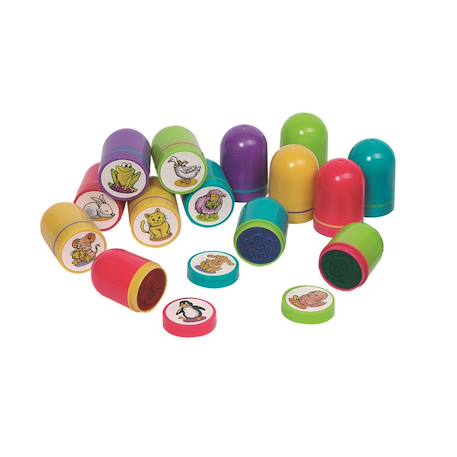 Set de tampons encreurs animaux Multicolore 2 - vertbaudet enfant 