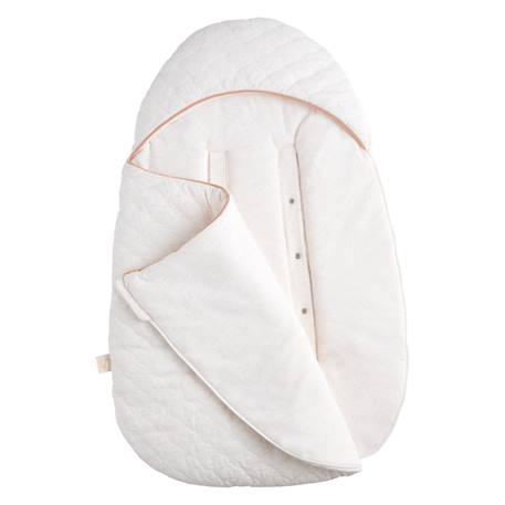 Nid d'ange bébé 5 attaches en coton matelassé - petit coeur Blanc/bleu+Blanc/rose 6 - vertbaudet enfant 