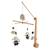 Mobile musical en bois avec jouets en coton - petit soleil Bleu+Jaune+Rose 1 - vertbaudet enfant 