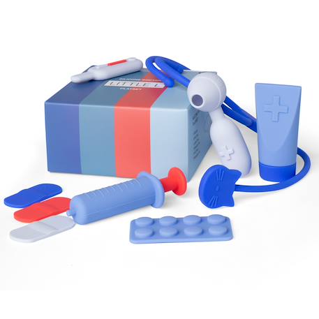 Set de docteur en silicone Bleu 3 - vertbaudet enfant 