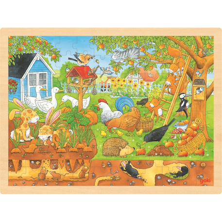 Puzzle notre jardin Beige 2 - vertbaudet enfant 