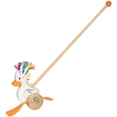 Canard lou à pousser Blanc 2 - vertbaudet enfant 