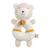 Hochet bébé en coton bio - petit soleil Beige+Bleu+Rose 1 - vertbaudet enfant 