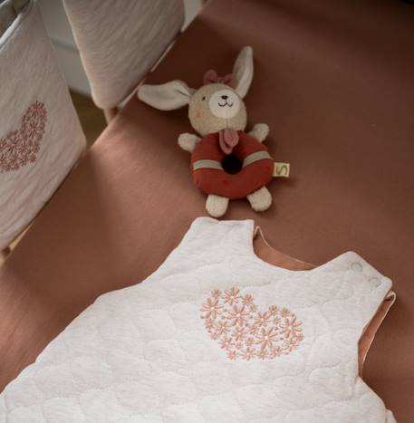Hochet bébé en coton bio - petit soleil Beige+Bleu+Rose 6 - vertbaudet enfant 