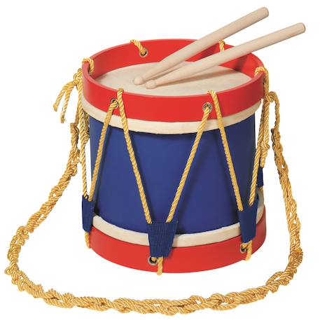 Tambour en bois Bleu 1 - vertbaudet enfant 