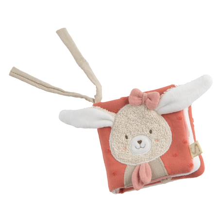 Livre d'éveil bébé en coton bio - petit soleil Bleu+Jaune+Rose 6 - vertbaudet enfant 