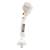 Attache -tétine en coton bio et bouclette - petit soleil Beige+Bleu+Rose 2 - vertbaudet enfant 