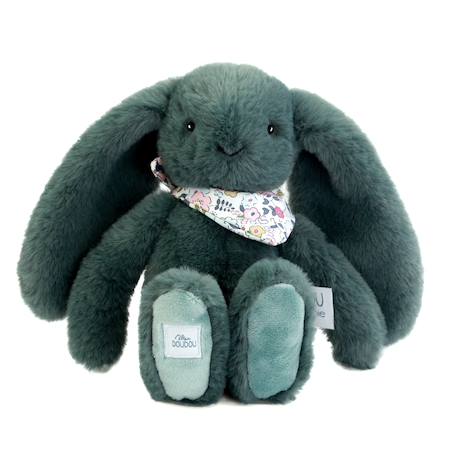 Peluche lapin fleurette 25 cm Blanc+Bleu+Orange+Rose+Vert 24 - vertbaudet enfant 