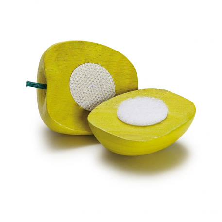 Pomme en bois à couper Vert 2 - vertbaudet enfant 