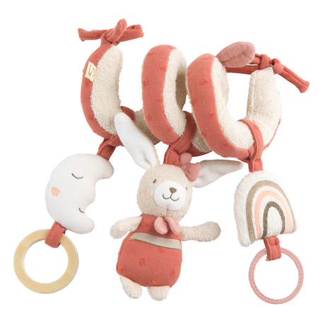 Spirale d'activités en bouclette coton bio - petit soleil Beige/bleu+Beige/jaune+Beige/rose 6 - vertbaudet enfant 