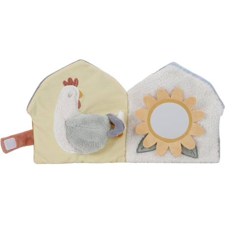 Livre d'activités tissu little farm Rouge 4 - vertbaudet enfant 