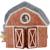 Livre d'activités tissu little farm Rouge 1 - vertbaudet enfant 