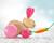 Lapin en bois massif à tirer Rose 4 - vertbaudet enfant 