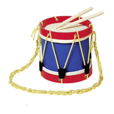 Tambour en bois Bleu 2 - vertbaudet enfant 