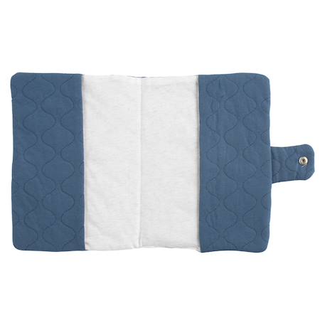 Protège carnet de santé en coton matelassé - petit nuage Bleu+Rose 2 - vertbaudet enfant 