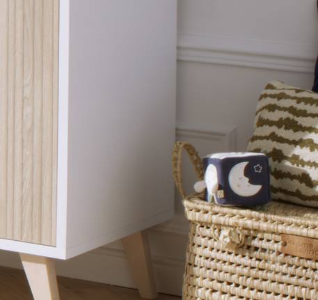 Cube d'activités bébé en coton bio - petit coeur Bleu+Jaune+Rose 3 - vertbaudet enfant 