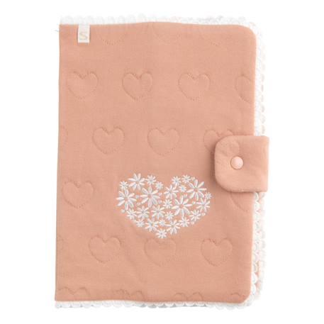 Protège carnet de santé en coton matelassé - petit nuage Bleu+Rose 3 - vertbaudet enfant 