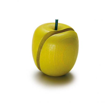 Pomme en bois à couper Vert 1 - vertbaudet enfant 