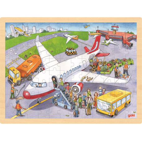 Puzzle a l'aéroport Beige 2 - vertbaudet enfant 
