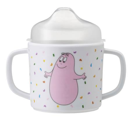 Tasse deux anses avec bec amovible barbapapa Blanc 1 - vertbaudet enfant 