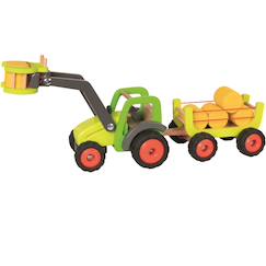 Jouet-Tracteur avec remorque à foin