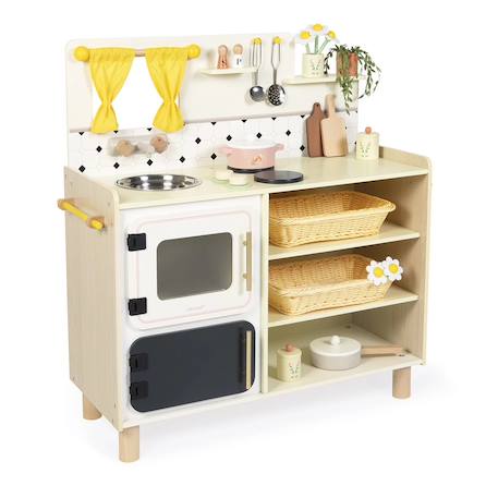 Grande cuisine en bois équipée Beige 1 - vertbaudet enfant 