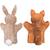 Marionnettes écureuil, lapin et hérisson Multicolore 2 - vertbaudet enfant 