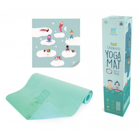 Tapis de yoga enfant vert Vert 2 - vertbaudet enfant 