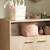 Lot de 2 panières de rangement en coton matelassé - petit nuage Blanc/bleu+Blanc/rose 4 - vertbaudet enfant 