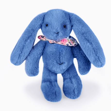 Peluche lapin fleurette 25 cm Blanc+Bleu+Orange+Rose+Vert 9 - vertbaudet enfant 