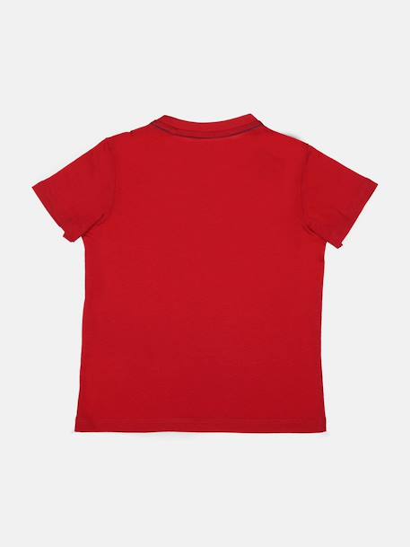 T-shirt  manches courtes Blanc 12204+Bleu foncé 12693+Noir+Rouge 8 - vertbaudet enfant 