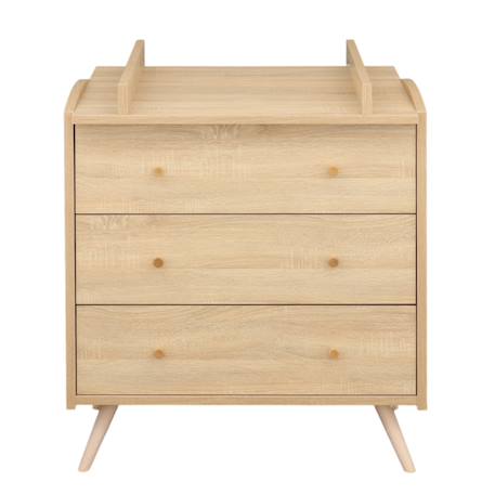 Commode 3 tiroirs - access Marron+Marron/blanc 6 - vertbaudet enfant 