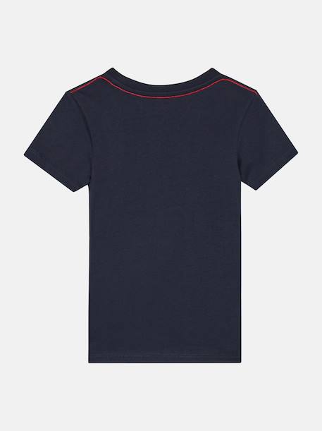 T-shirt  manches courtes Blanc 12204+Bleu foncé 12693+Noir+Rouge 4 - vertbaudet enfant 