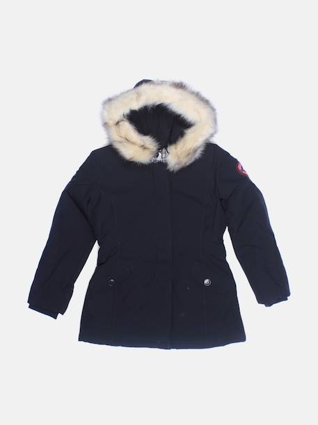 Blouson à capuche Bleu foncé 1 - vertbaudet enfant 