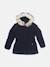 Blouson à capuche Bleu foncé 1 - vertbaudet enfant 