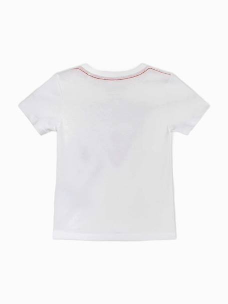 T-shirt  manches courtes Blanc 12204+Bleu foncé 12693+Noir+Rouge 2 - vertbaudet enfant 