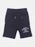 Bermuda taille élastique Bleu foncé 1 - vertbaudet enfant 