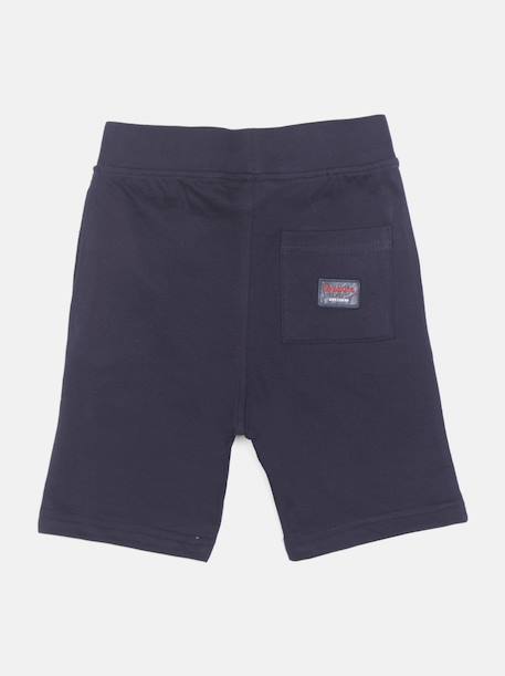 Bermuda taille élastique Bleu foncé 2 - vertbaudet enfant 