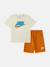 Ensemble 2 pièces Orange / blanc 1 - vertbaudet enfant 