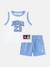 Ensemble 2 pièces Bleu / blanc+Noir / rouge+Vert / noir 1 - vertbaudet enfant 