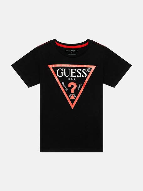 T-shirt  manches courtes Blanc 12204+Bleu foncé 12693+Noir+Rouge 5 - vertbaudet enfant 