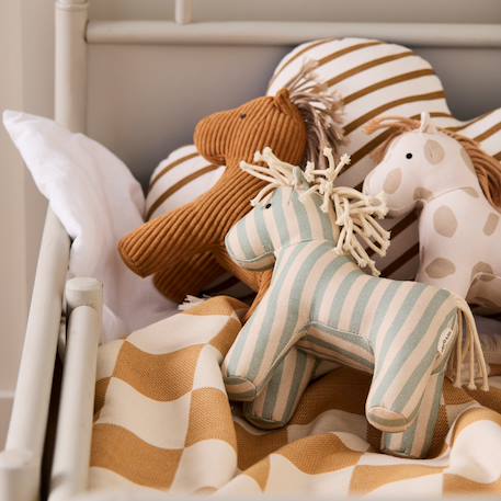 Peluche cheval aiden dotty (28 cm) Ecru, beige+Marron 4 - vertbaudet enfant 