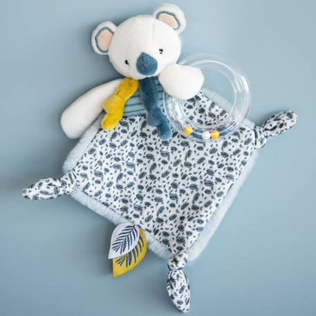 Doudou hochet yoca le koala Bleu 6 - vertbaudet enfant 
