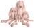Peluche lapin richie 38 cm Rose 2 - vertbaudet enfant 