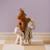 Peluche cheval aiden dotty (28 cm) Ecru, beige+Marron 3 - vertbaudet enfant 