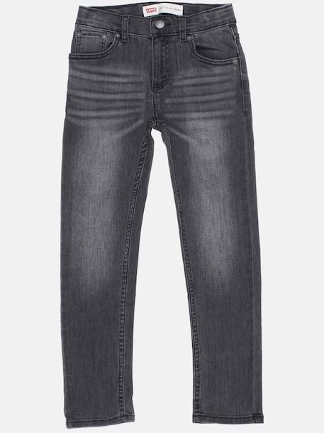 Jean slim taper Gris 1 - vertbaudet enfant 