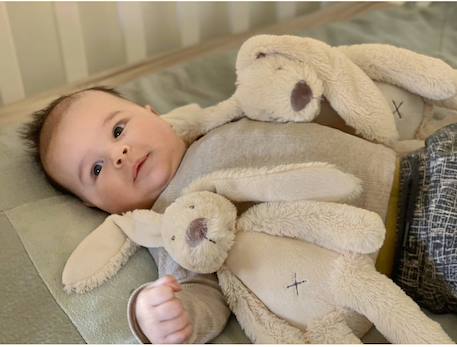 Peluche lapin richie 28 cm Beige 3 - vertbaudet enfant 