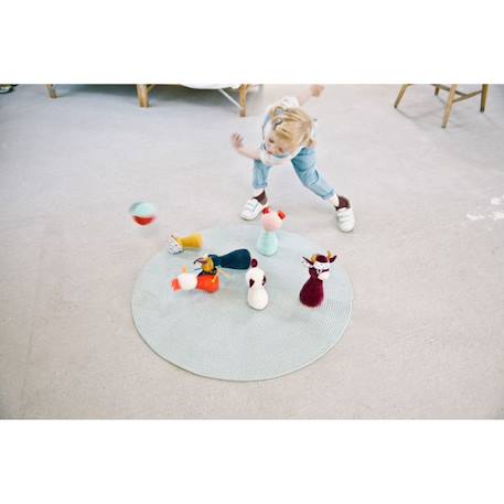 Jeu de quilles - ferme Beige 2 - vertbaudet enfant 